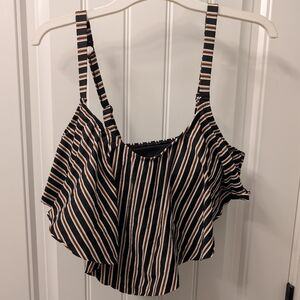 Torrid Bikini Set, High Waisted And Flutter Top